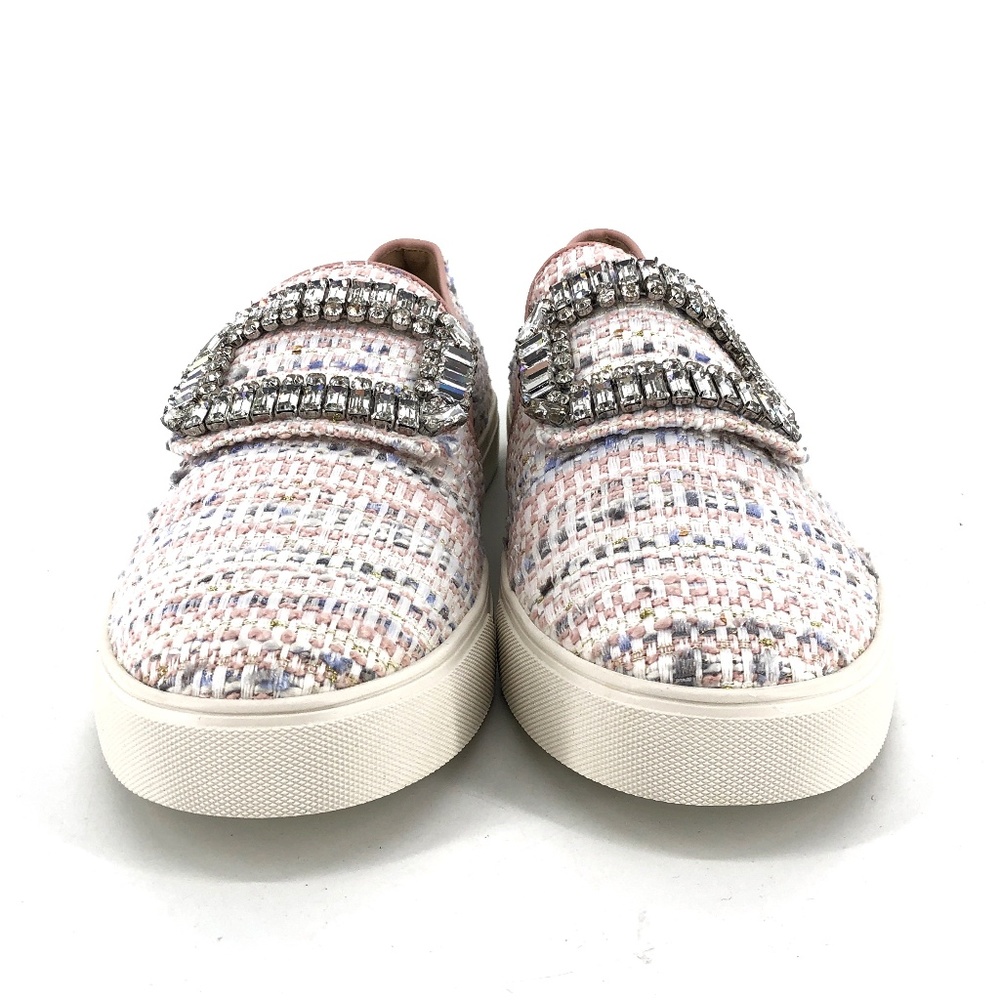 Karl Lagerfeld Ermine Boucle Embellished Sneakers - Picture 2 of 8